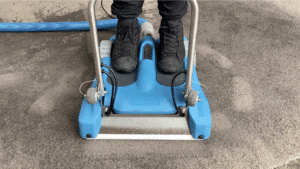 Water extraction from carpet
